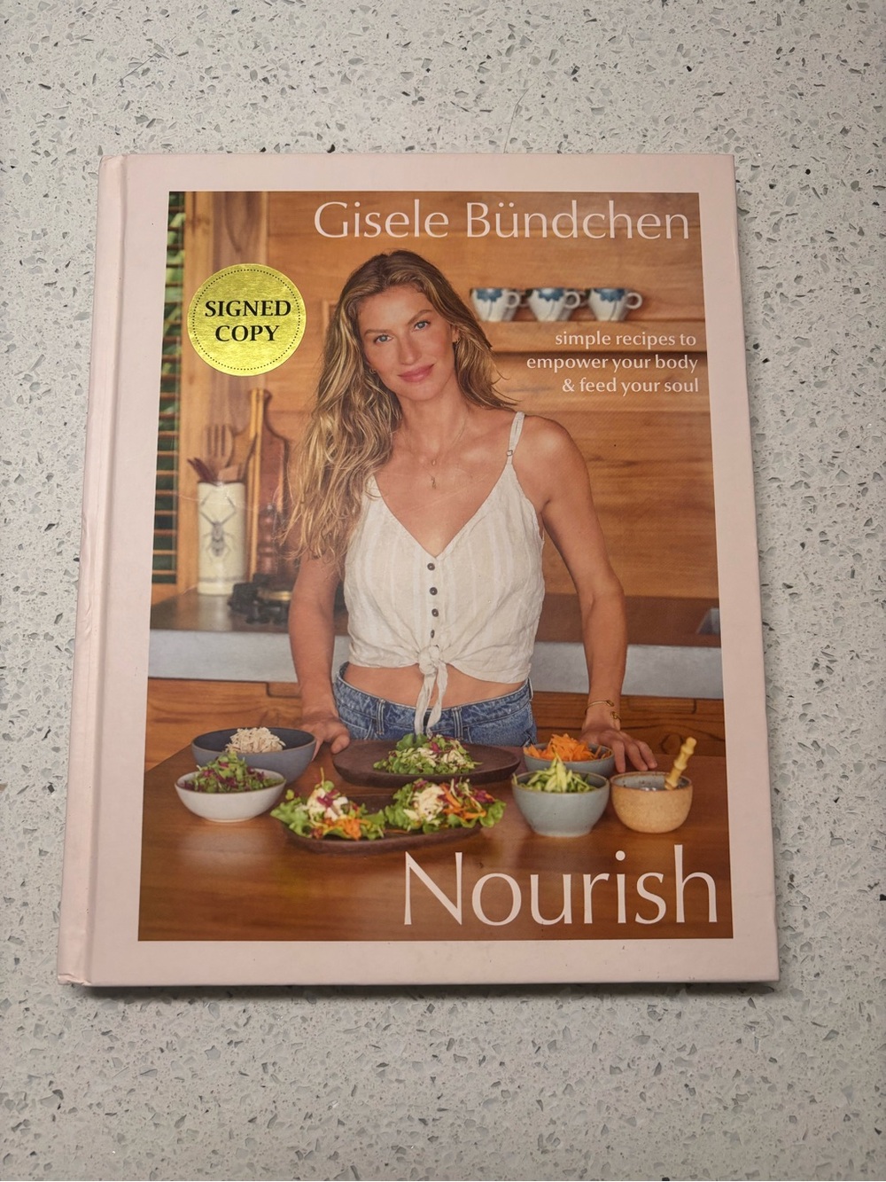 Nourish Cookbook — Soft Pink Hardcover- Signed